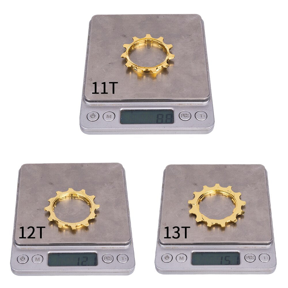 ZTTO MTB Road Bike Bicycle Cassette Gold Cog 9 10 11 Speed Golden 11T 12T 13T Cogs Freewheel Part for ZTTO K7 Cassette 1pcs