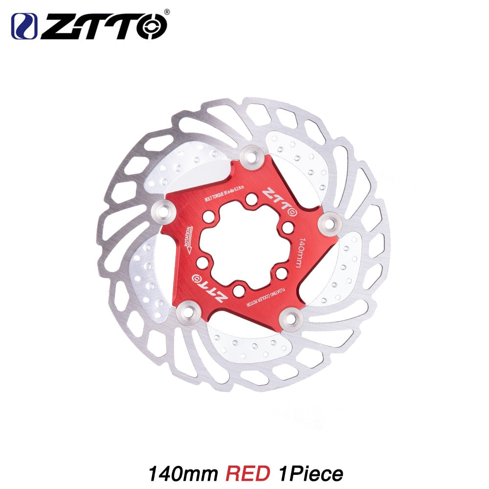 ZTTO Bicycle Brake Cooling Disc Floating Ice Rotor For MTB Gravel Road Bike 203mm 180mm 160mm 140 Cool Down Heat Sink RT99 RT86