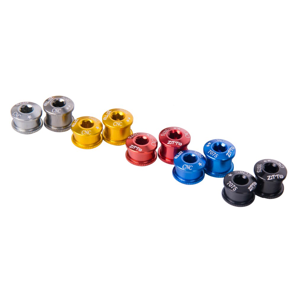 ZTTO Bicycle Parts MTB Road Bike Bicycle Chainwheel Bolts CNC Chainring Screws For Parts Crankset 5Pcs