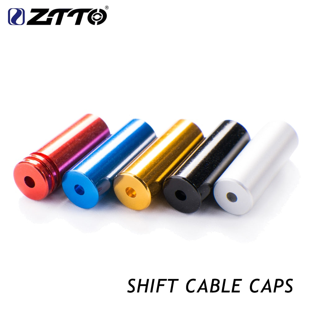 ZTTO Bicycle parts Aluminum Alloy Cycling Bike Brake Cable Tips Crimps Bicycles Derailleur Shift Cable End Caps CoreInner Wire F