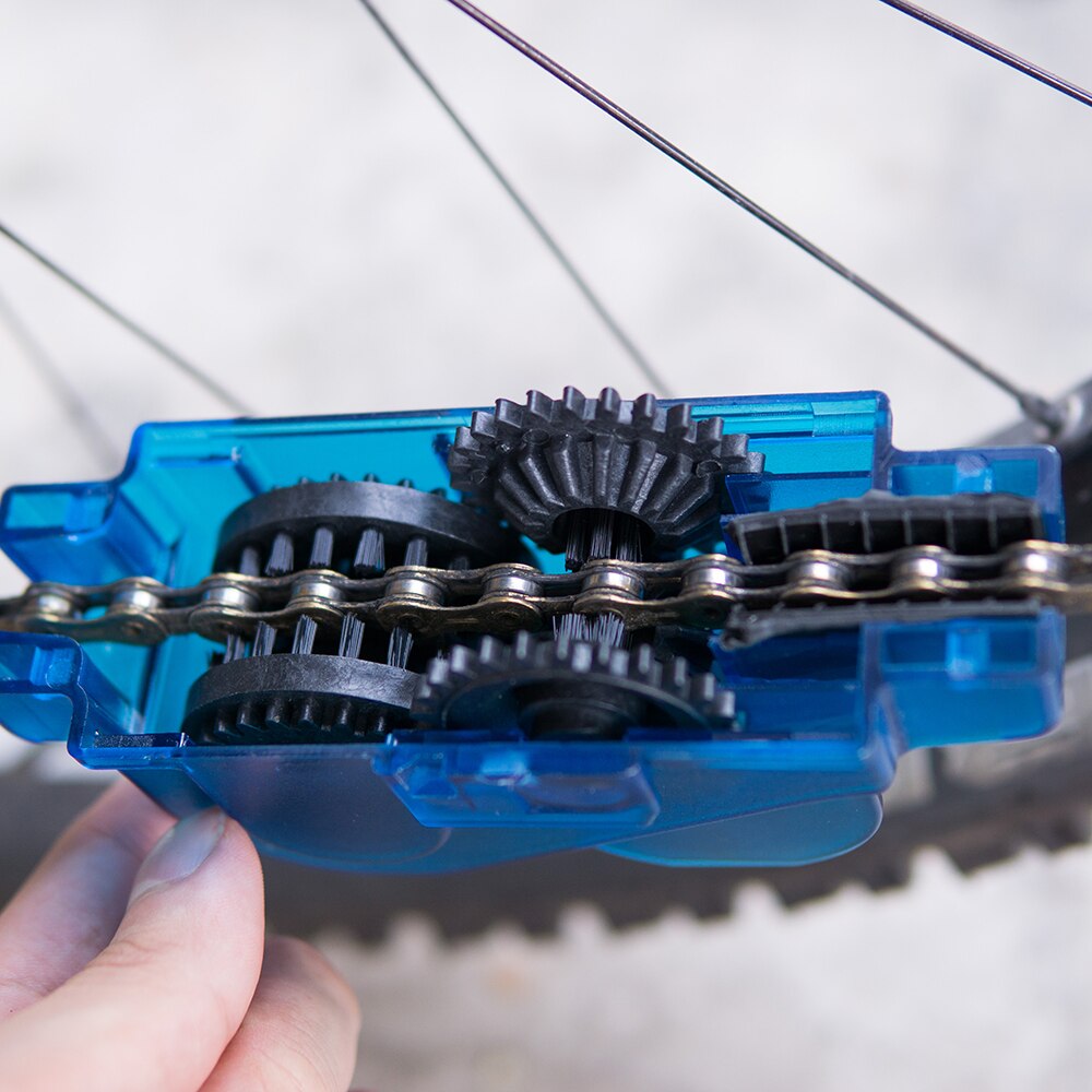 Bicycle Chain Cleaner Bike Clean Portable Machine Brushes Scrubber Wash Tool Cycling Cleaning Kit