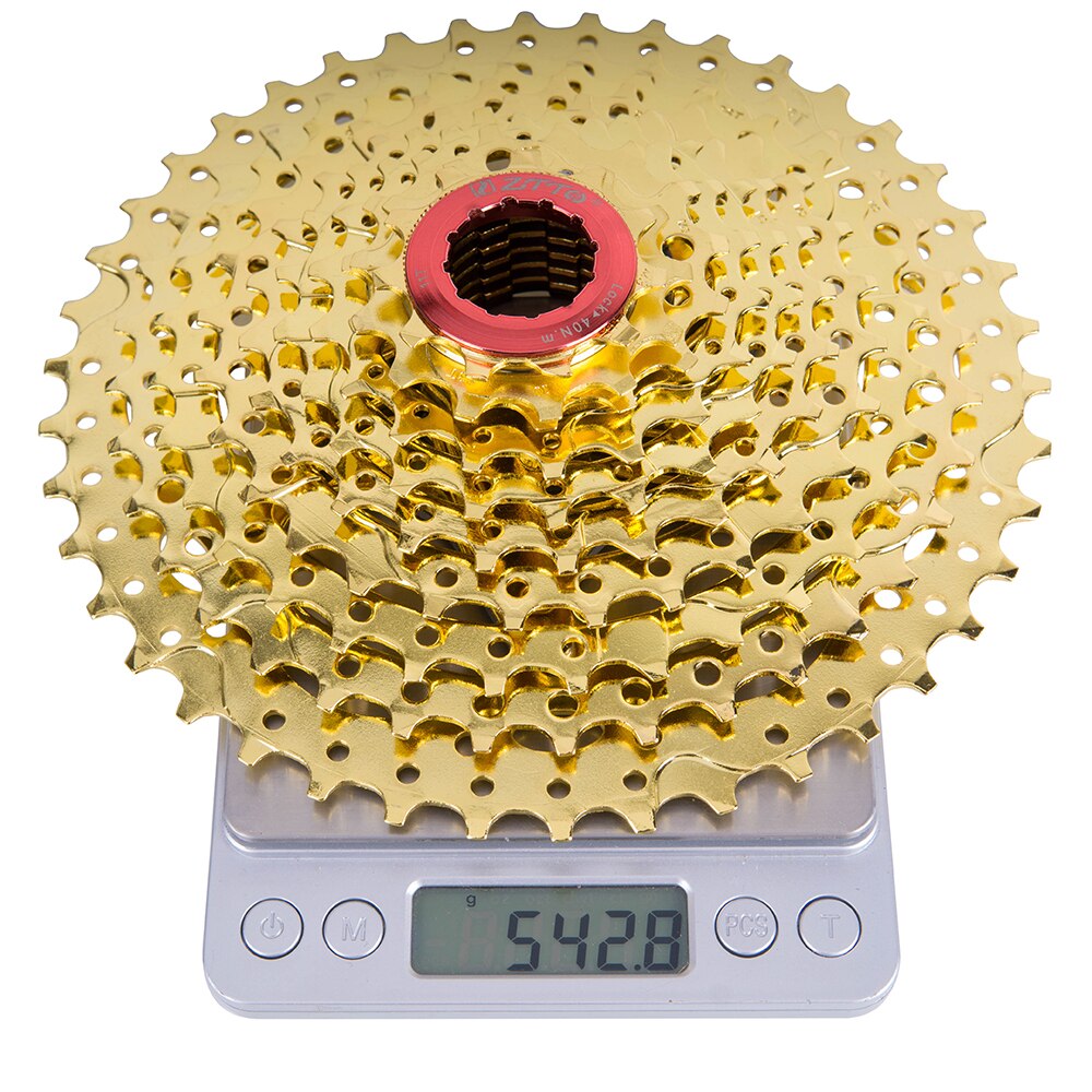 ZTTO 10S 11-42T  Cassette Gold 10 Speed Freewheel MTB Mountain Bike Bicycle Steel Golden Sprockets for parts System