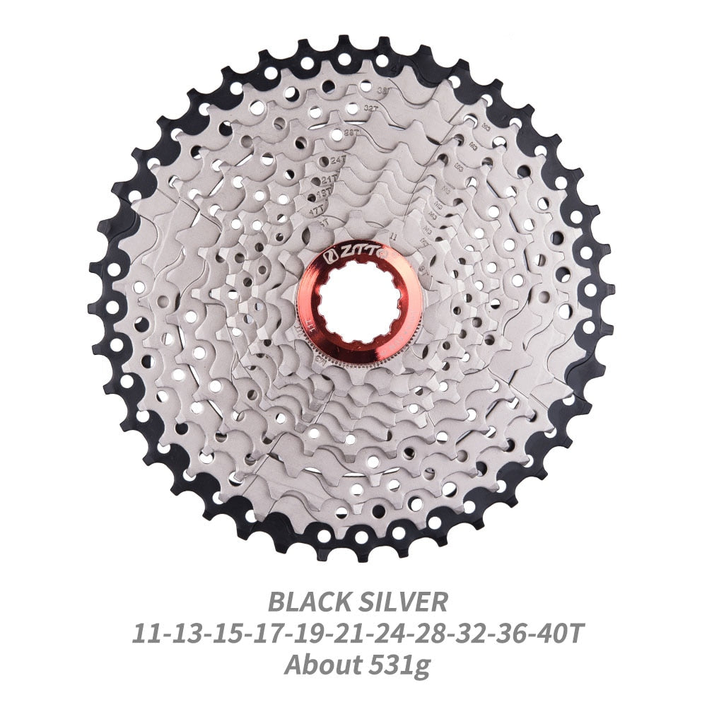 ZTTO 11s 11-40T Cassette11s 22s Compatible 11Speed Freewheel Bicycle Parts forMTB Mountain Bikes M7000 M8000 M9000 XT SLX