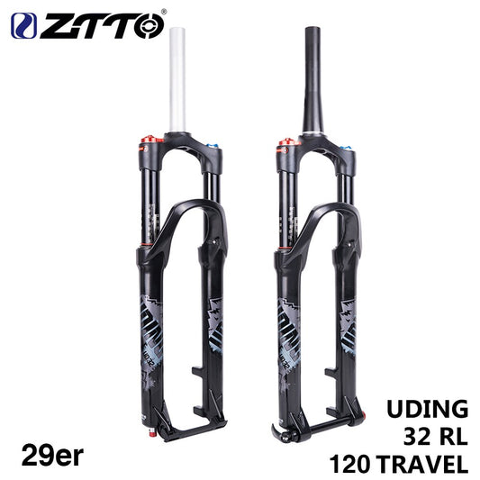 ZTTO 32 RL 120mm Air  29er Inch fork  Straight Tapered Thru Axle QR Suspension Lock Quick Release for Mountain Bicycle