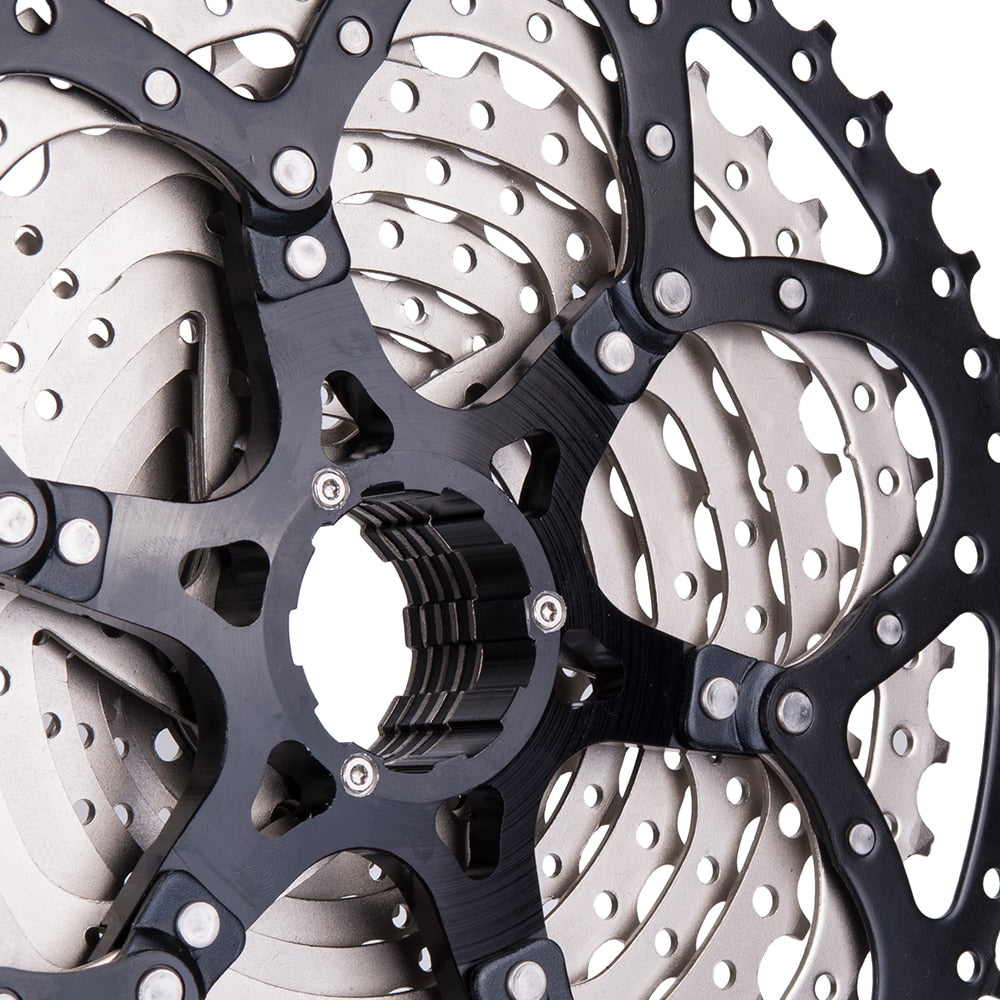 ZTTO MTB 9 Speed 11-50T Cassette Mountain Bike Sprockets 9s Flywheel 50T 9v K7 Wide Ratios 9speed Compatible M430 M4000 M590