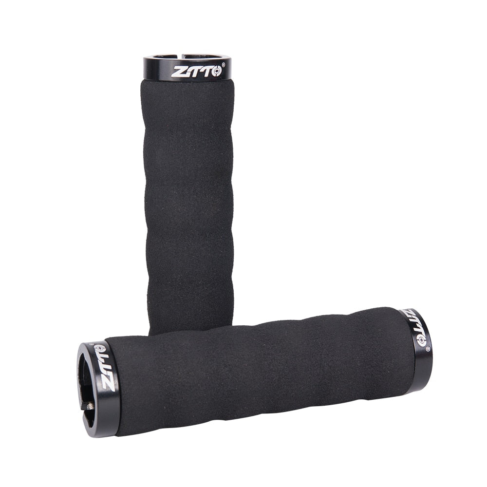 ZTTO Bicycle Parts MTB Comfortable Sponge Shock-Proof Anti-Slip Lock Grips For Mountain Bike Bicycle With Bar Plug AG30 1Pair