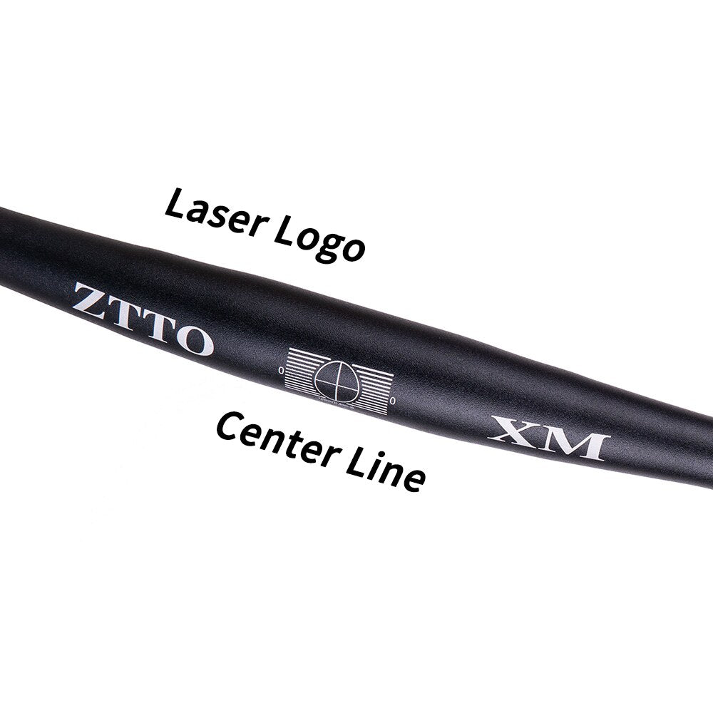 ZTTO XM MTB Bicycle Handlebar 720mm 780mm 31.8mm Aluminum Alloy Handle Bar Flat Bar Straight Thick Tube 6 Backsweep