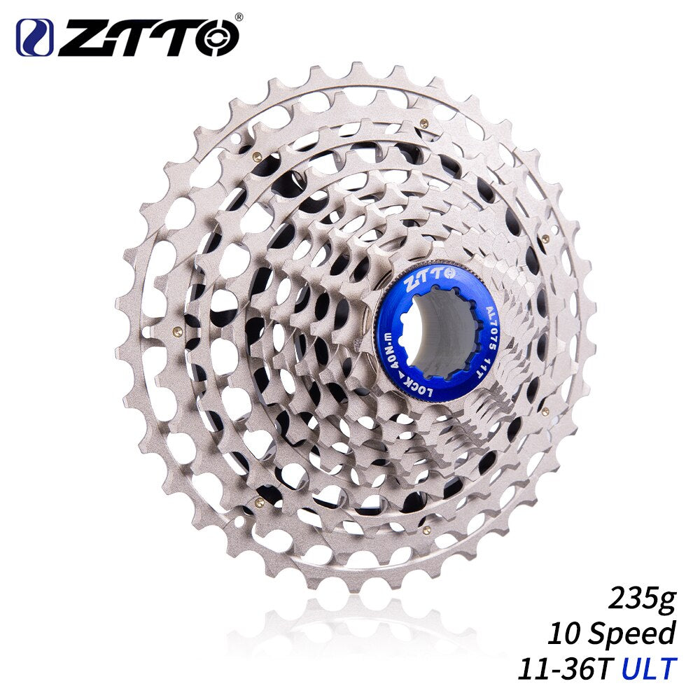 ZTTO 10 Speed 11-36T Bicycle Cassette ULT 10s Steel 10v K7 MTB Freewheel CNC for MTB Gravel Bike Ultimate XX X0 M980 M780