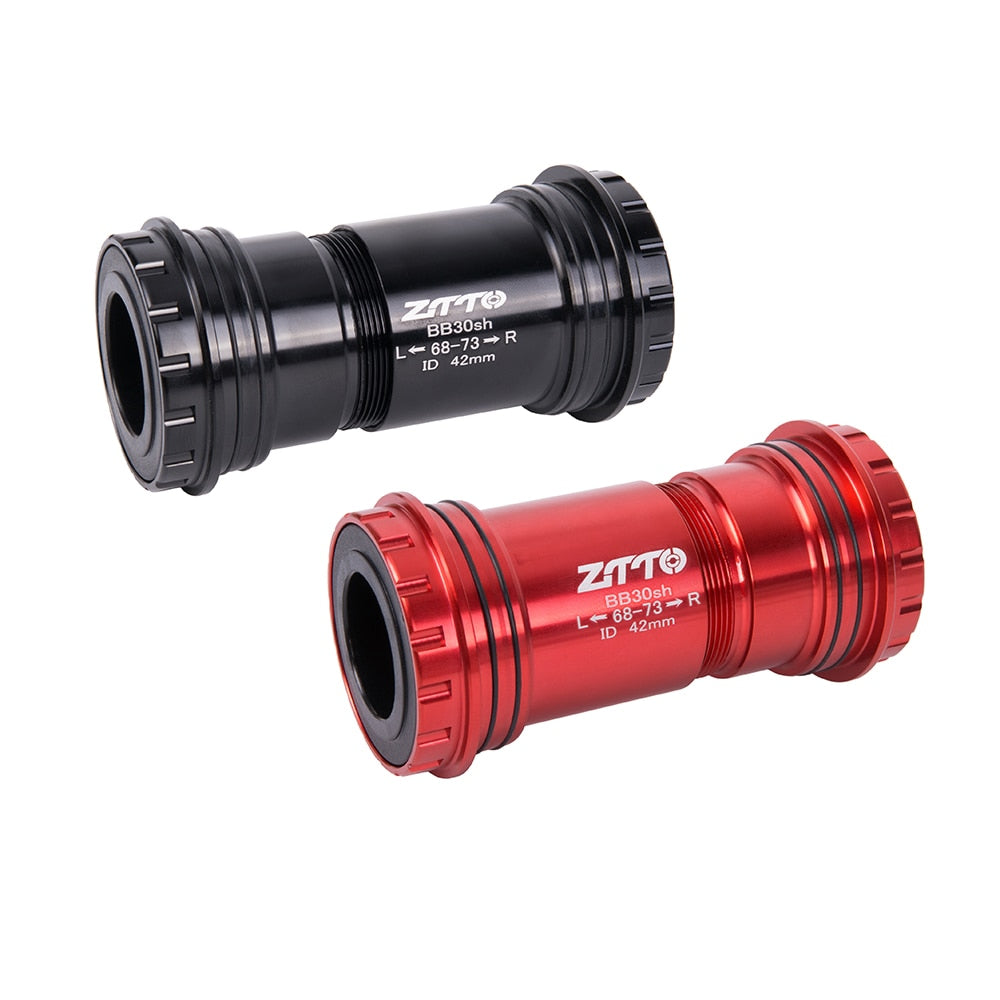 ZTTO BB30 24mm Bottom Brackets Ceramic Bearing Adapter Bicycle 42mm Center Shell Press Fit Axle MTB Road Bike Dual Silicone Seal