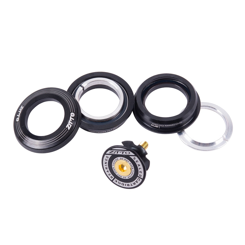 ZTTO MTB Bicycle 4444S Headset 44mm ZS44 1-1/8" 28.6mm Straight Tube Fork Mountain Road Bike Frame Low Profile Semi-Integrated