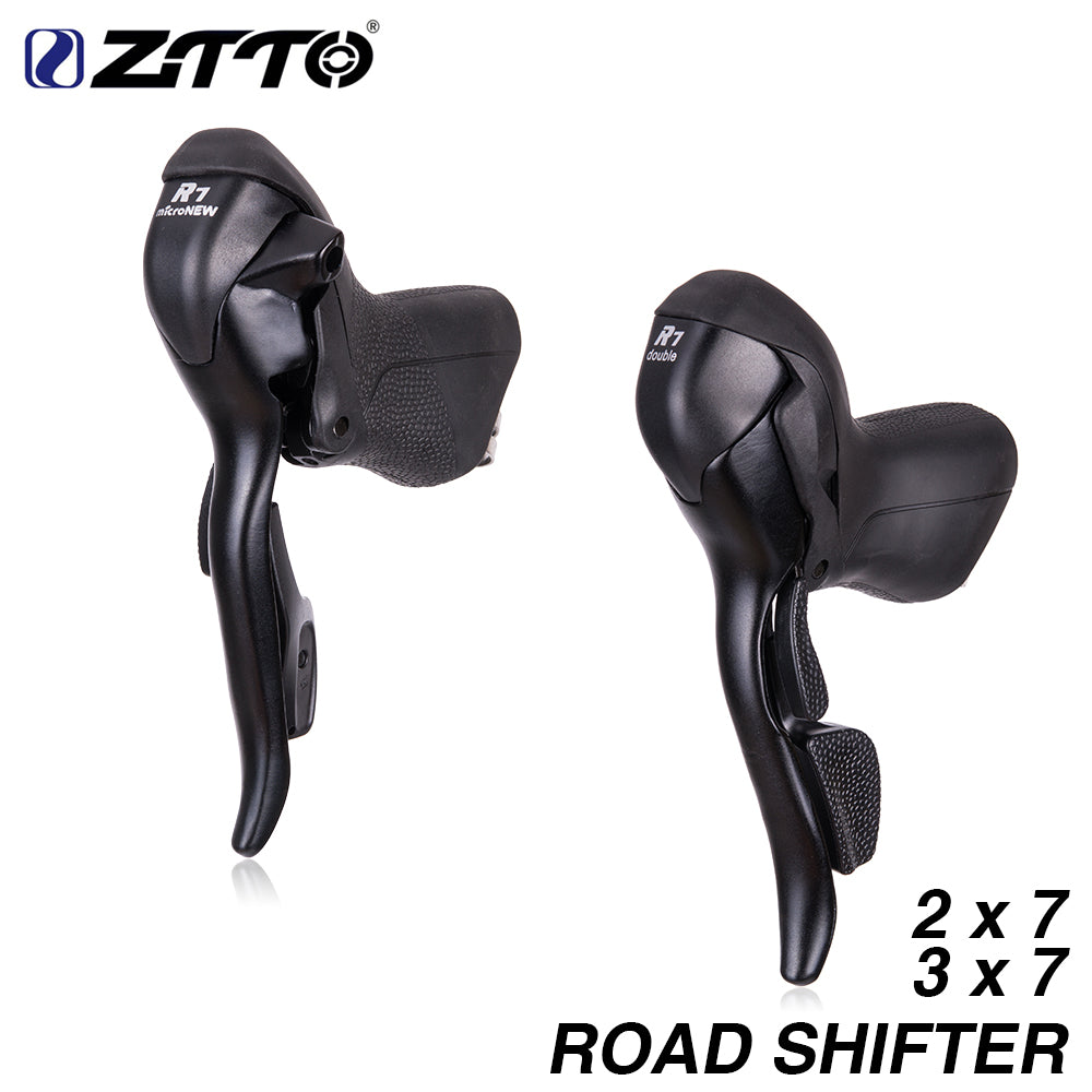 ZTTO Bicycle Parts Road Bike Shifter 2*7 3*7 Set Double For 7Speed 7s