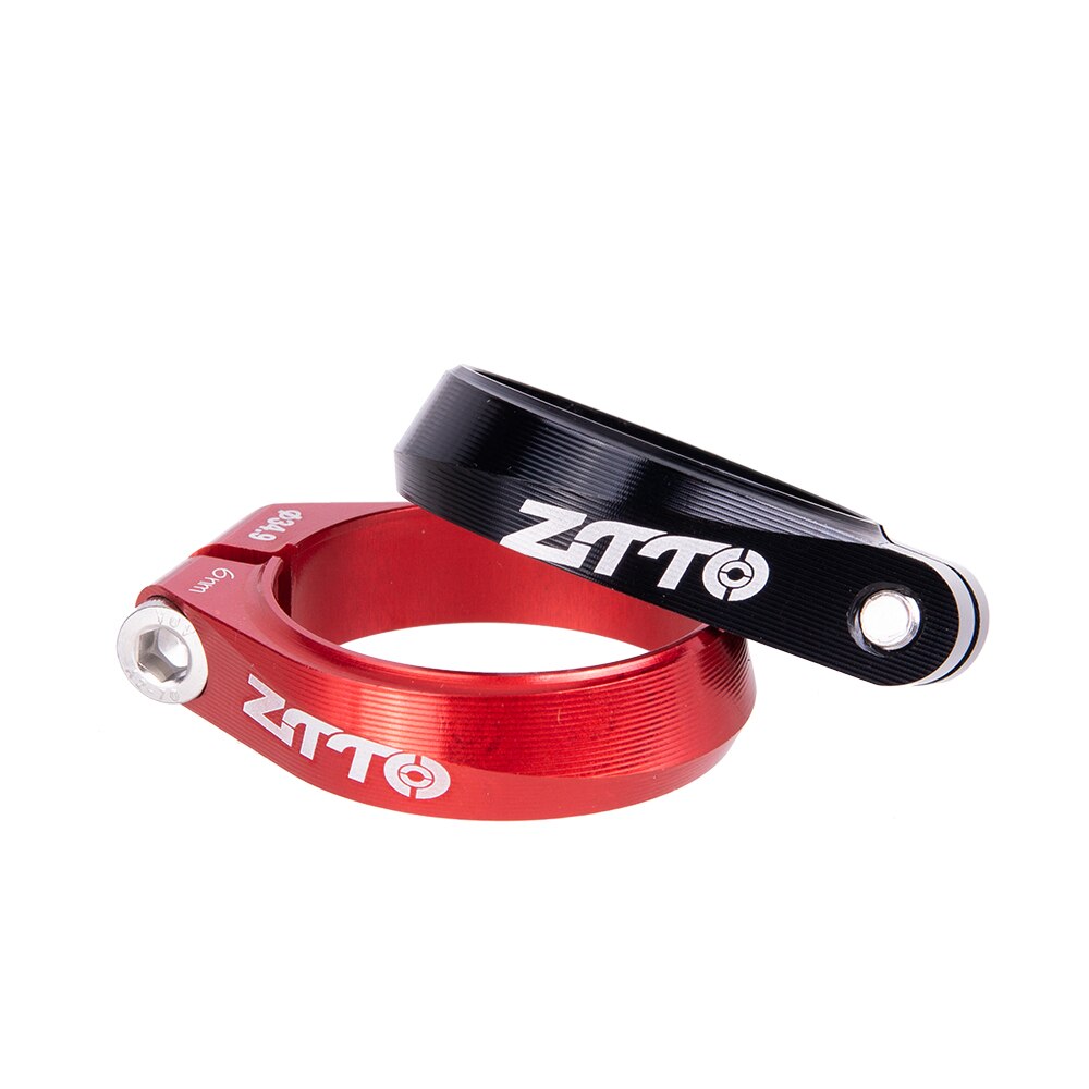 ZTTO CNC Seatpost Clamp 34.9mm High-strength Seat Post Tube Clip Thread lock Clamp 31.8MM Black Red For MTB Road Bike Bicycle