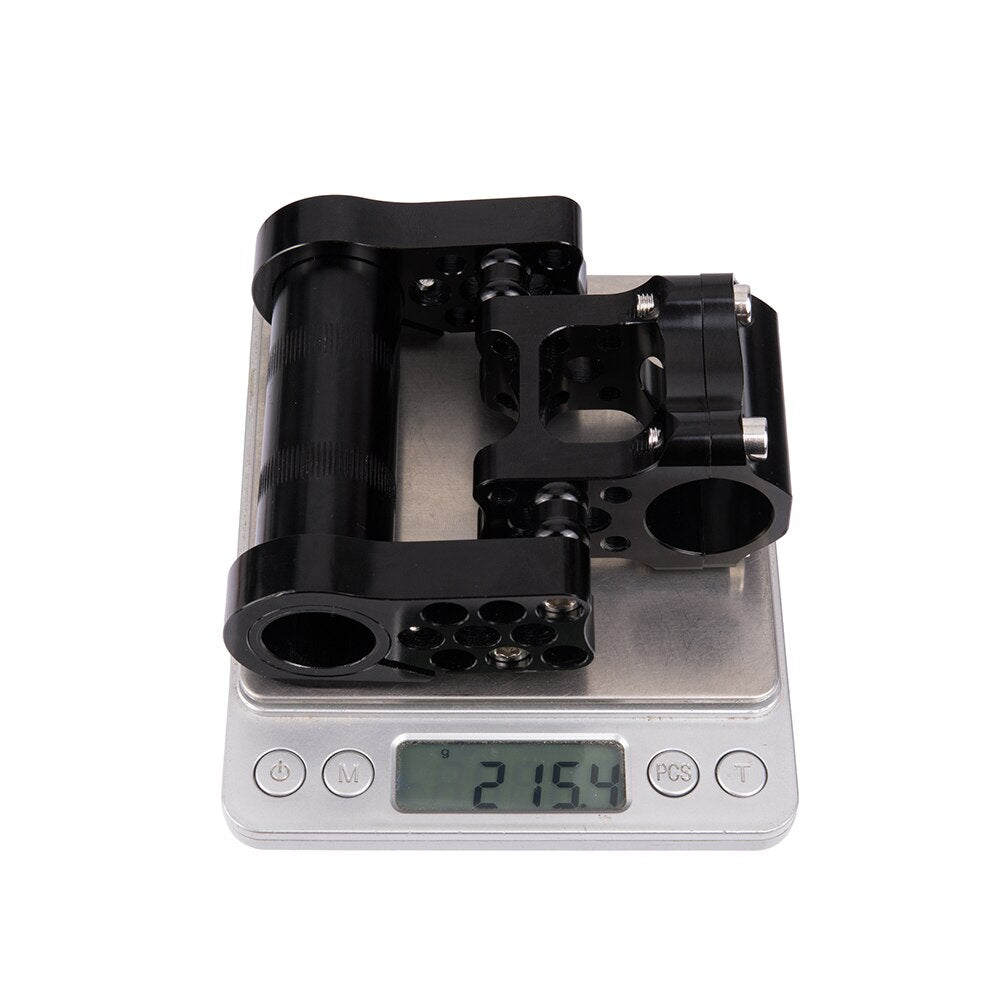 ZTTO 7075 Aluminum Alloy CNC Ultralight High-Strength Adjustable Folding Bike Double Stem fitting for Folding Bicycle 25.4mm