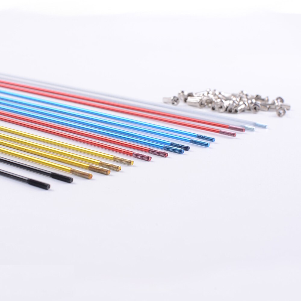 ZTTO Bike Parts MTB Road Bicycle Colourful High Strength Spokes With Spoke Nipples For 26 650B 27.5 29 700C Wheels 177mm-271mm