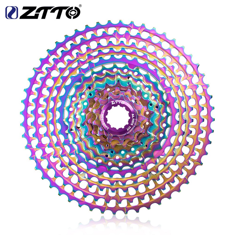 ZTTO 12 Speed Rainbow Cassette 11-52T SLR2 12s MTB 12Speed UltraLight K7 12V 413g Freewheel Mountain Bike for HG Hub