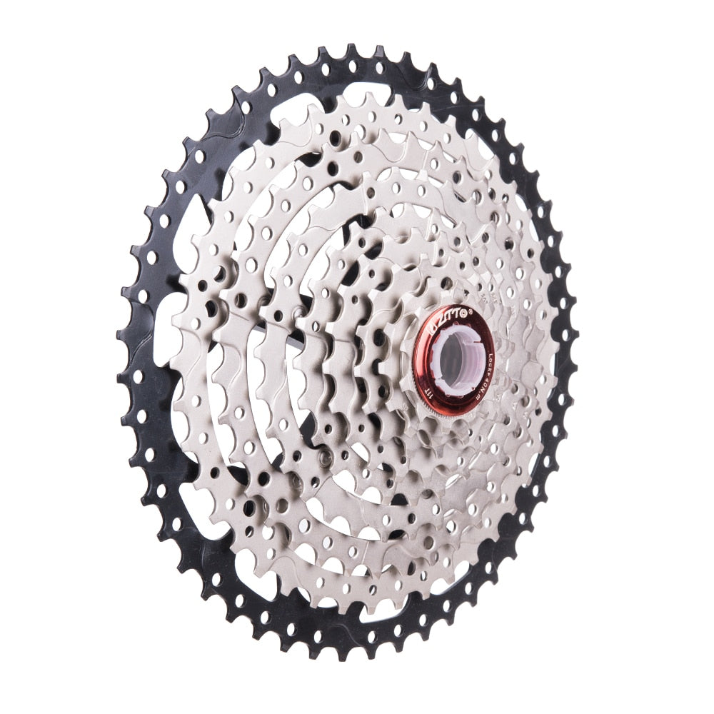 ZTTO MTB 9 Speed 11-50T Cassette Mountain Bike Sprockets 9s Flywheel 50T 9v K7 Wide Ratios 9speed Compatible M430 M4000 M590
