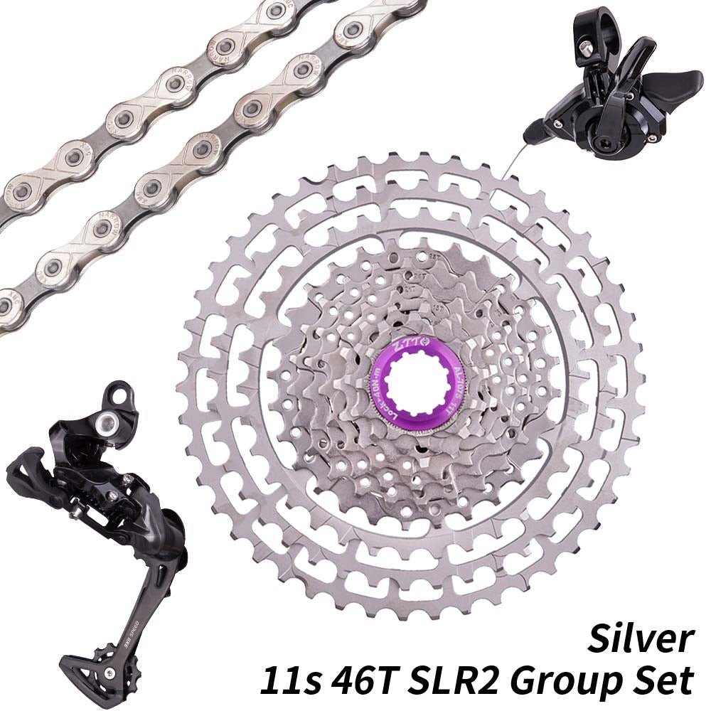 ZTTO 11Speed SLR Groupset 1*11 Shifter Rear Derailleur 11 Speed Group Set For Mountain Bike MTB 46T CNC Ultralight Cassette