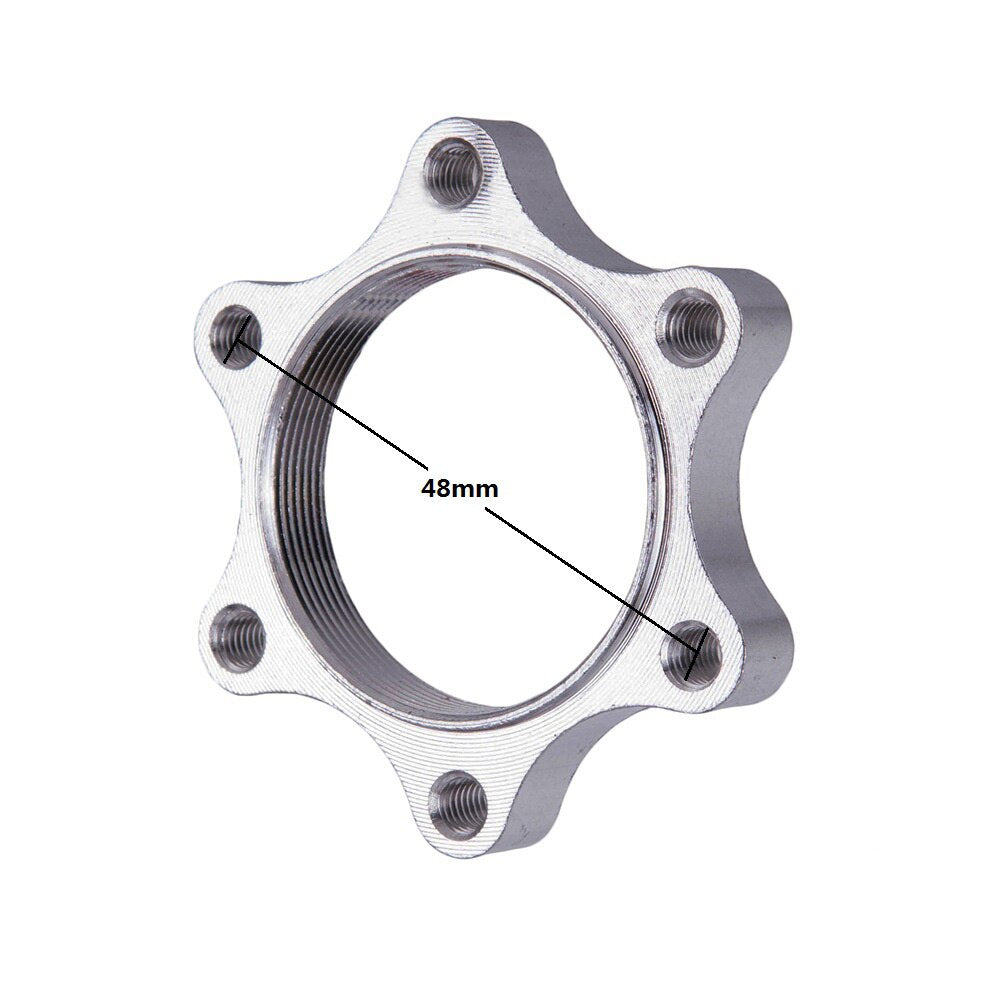 ZTTO Bicycle Parts MTB Bike Freewheel Threaded Hubs Disk Brake Rotor with 6Bolt Flange Adapter