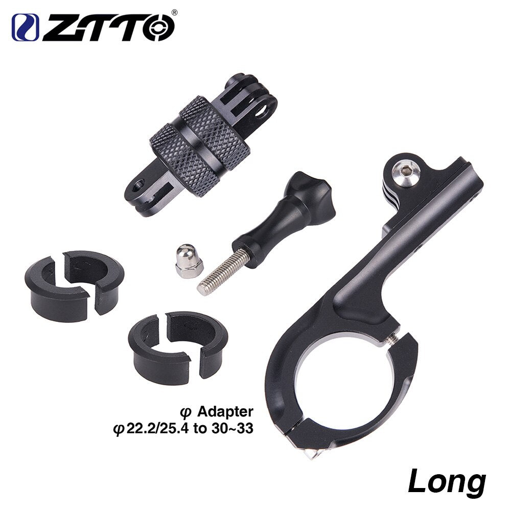 ZTTO Bicycle Parts MTB Road Bike Handlebar Rotatable Camera Mount Holder Adapter Bracket For Gopro For Xiaomi For Virb