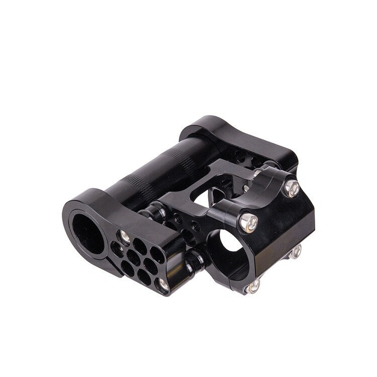 ZTTO 7075 Aluminum Alloy CNC Ultralight High-Strength Adjustable Folding Bike Double Stem fitting for Folding Bicycle 25.4mm