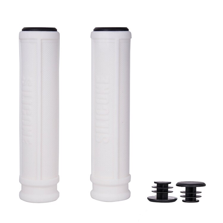 ZTTO 1 Pair Pure Silicone Gel Durable Shock-Proof Anti-Slip Bicycle Grips with Bar Plug For MTB Mountain Bike Road Bicycle Parts