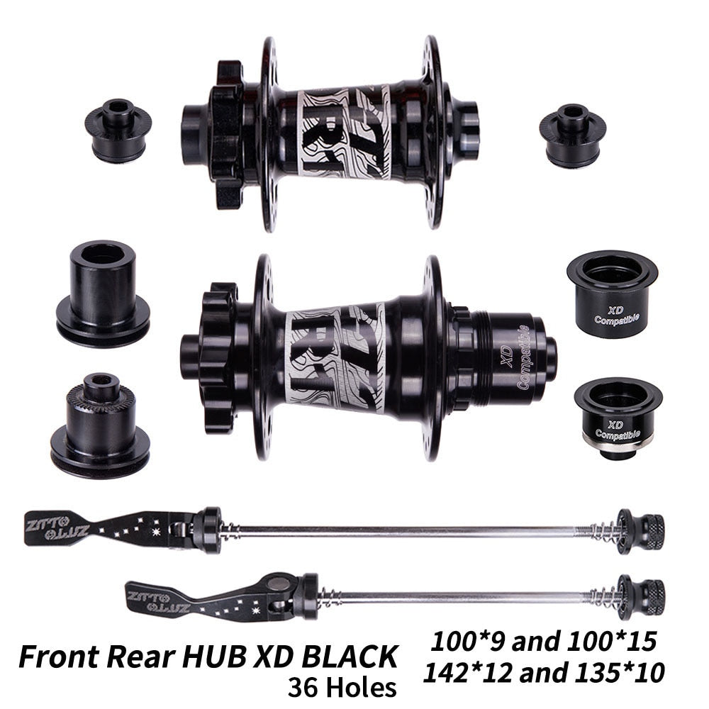 ZTTO DH Ebike MTB Hub 36 Hole Sealed Bearing Hub Ratchet System 54T Thru Axle 142*12 Durable Mountain bike Core Front Rear