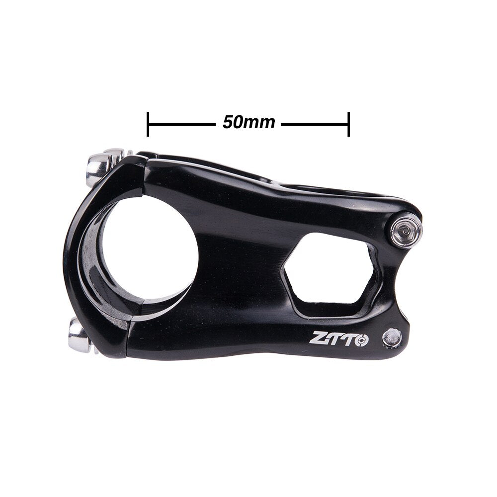 ZTTO Bicycle Parts MTB Bicycle Stem 50mm 31.8mm High-Strength CNC Machined 0 Degree Rise Aluminum Alloy Enduro Stem