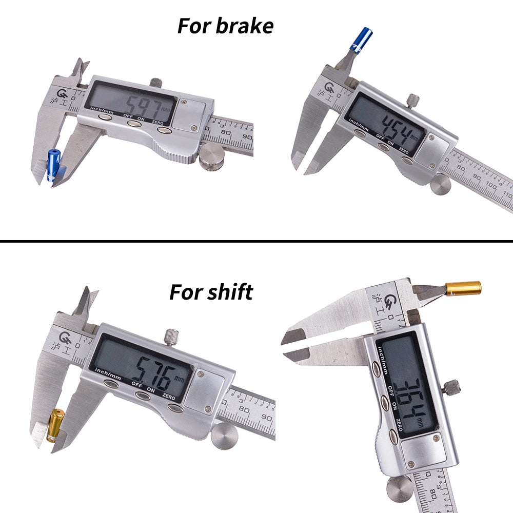 ZTTO Bicycle parts Aluminum Alloy Cycling Bike Brake Cable Tips Crimps Bicycles Derailleur Shift Cable End Caps CoreInner Wire F