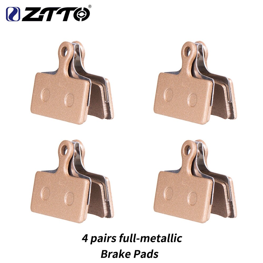 ZTTO 4Pairs MTB Semi-metallic Full Brake Pads For M9000 M9020 M987 M985 M8000 M785 M675 XT SLX G01S G03TI G04TI Compatible