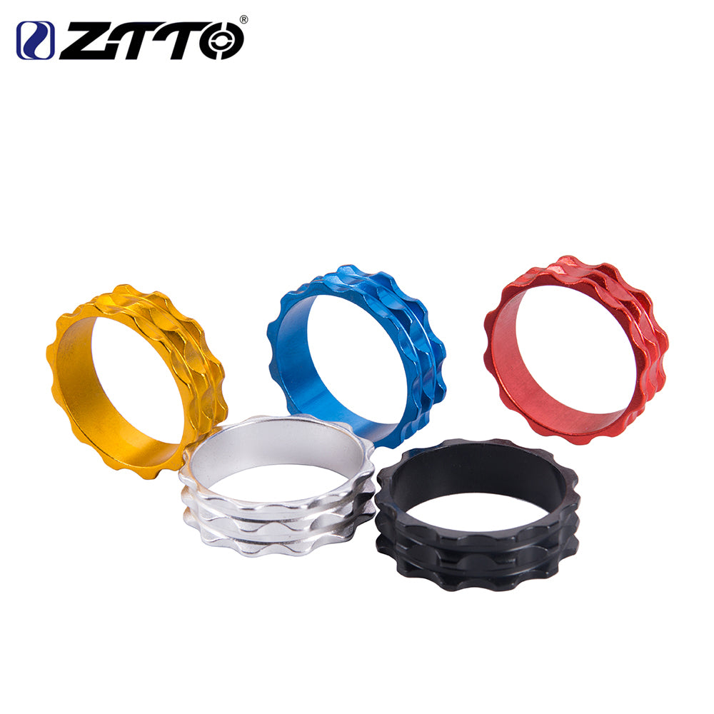 ZTTO Bicycle Headset Washers5pcs Spacer Ultra-Light Aluminum Alloy Gaske Headset Fork Spacer CNC Parts 10mm