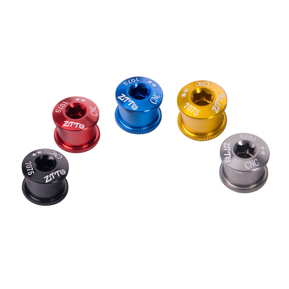 ZTTO Bicycle Parts MTB Road Bike Bicycle Chainwheel Bolts CNC Chainring Screws For Parts Crankset 5Pcs