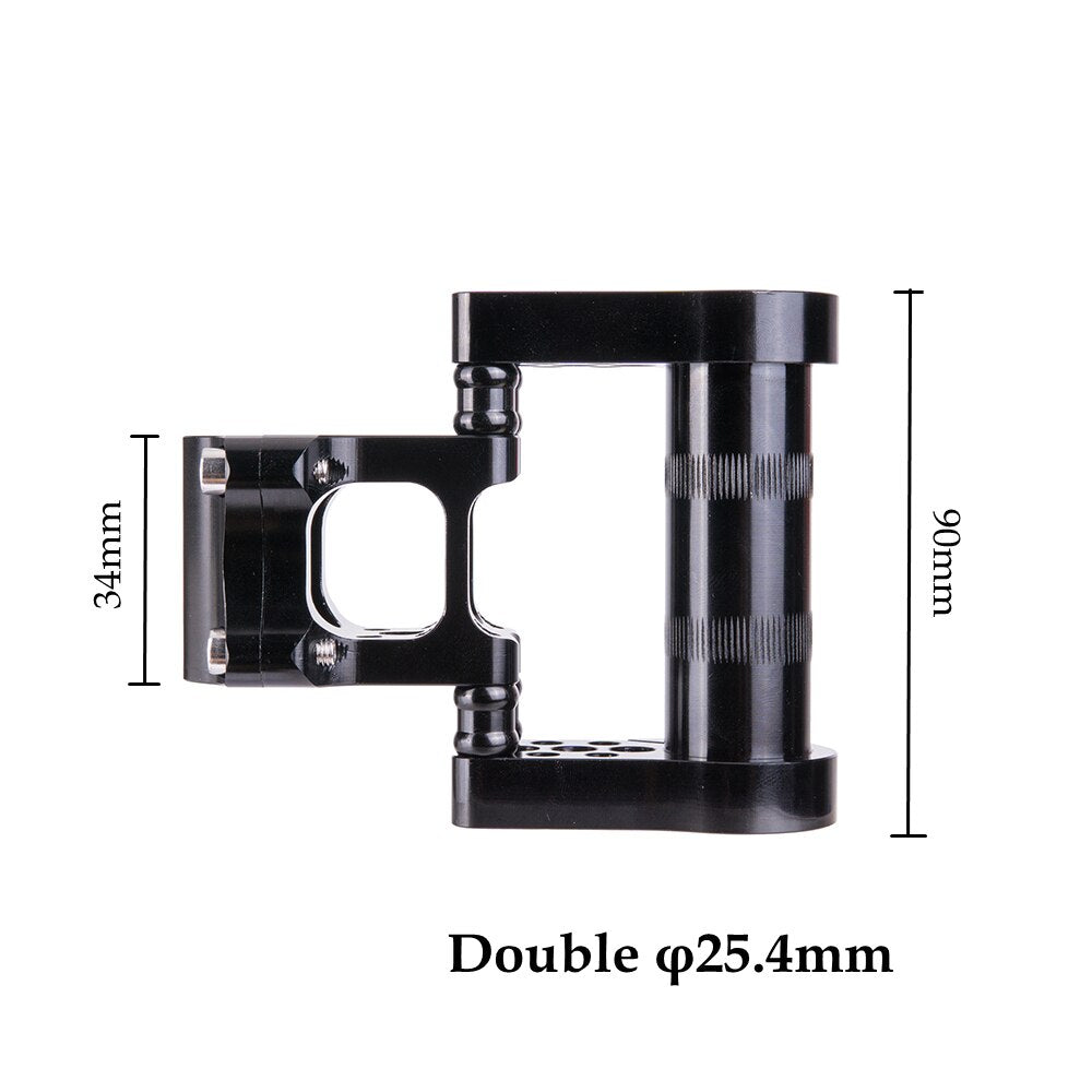 ZTTO 7075 Aluminum Alloy CNC Ultralight High-Strength Adjustable Folding Bike Double Stem fitting for Folding Bicycle 25.4mm