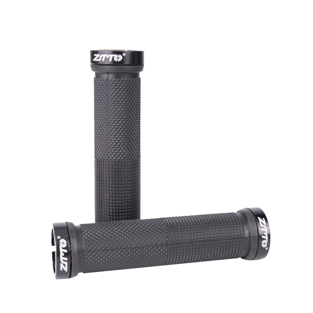 ZTTO Bicycle MTB Cycling Lockable Grips Anti Slip Rubber 22.2mm Universal Bike Handlebar Components Blue Red Black AG-16 1Pair