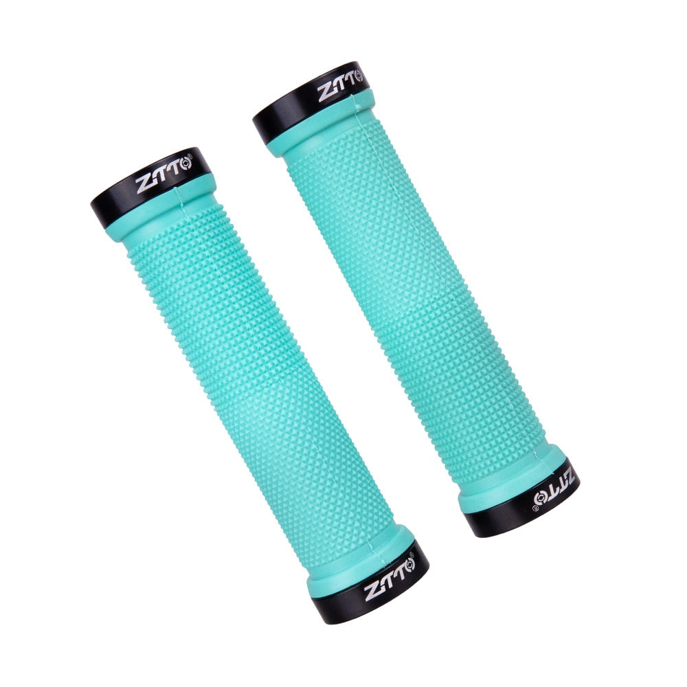 ZTTO Bicycle MTB Cycling Lockable Grips Anti Slip Rubber 22.2mm Universal Bike Handlebar Components Blue Red Black AG-16 1Pair