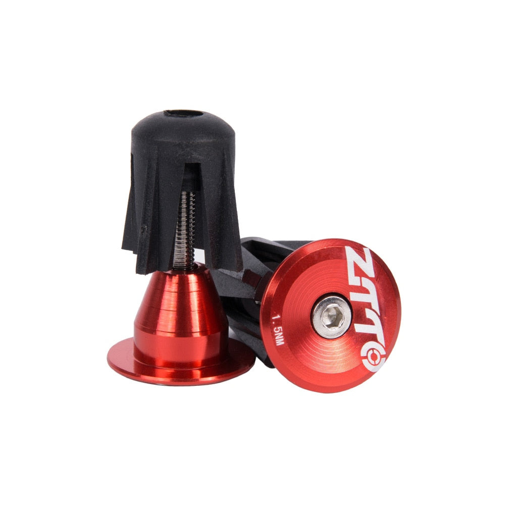 ZTTO Bicycle Parts Bicycle Handlebar End Plugs Handle Bar Caps Aluminum Alloy Handle Grip Bar End Stoppers 1 Pair