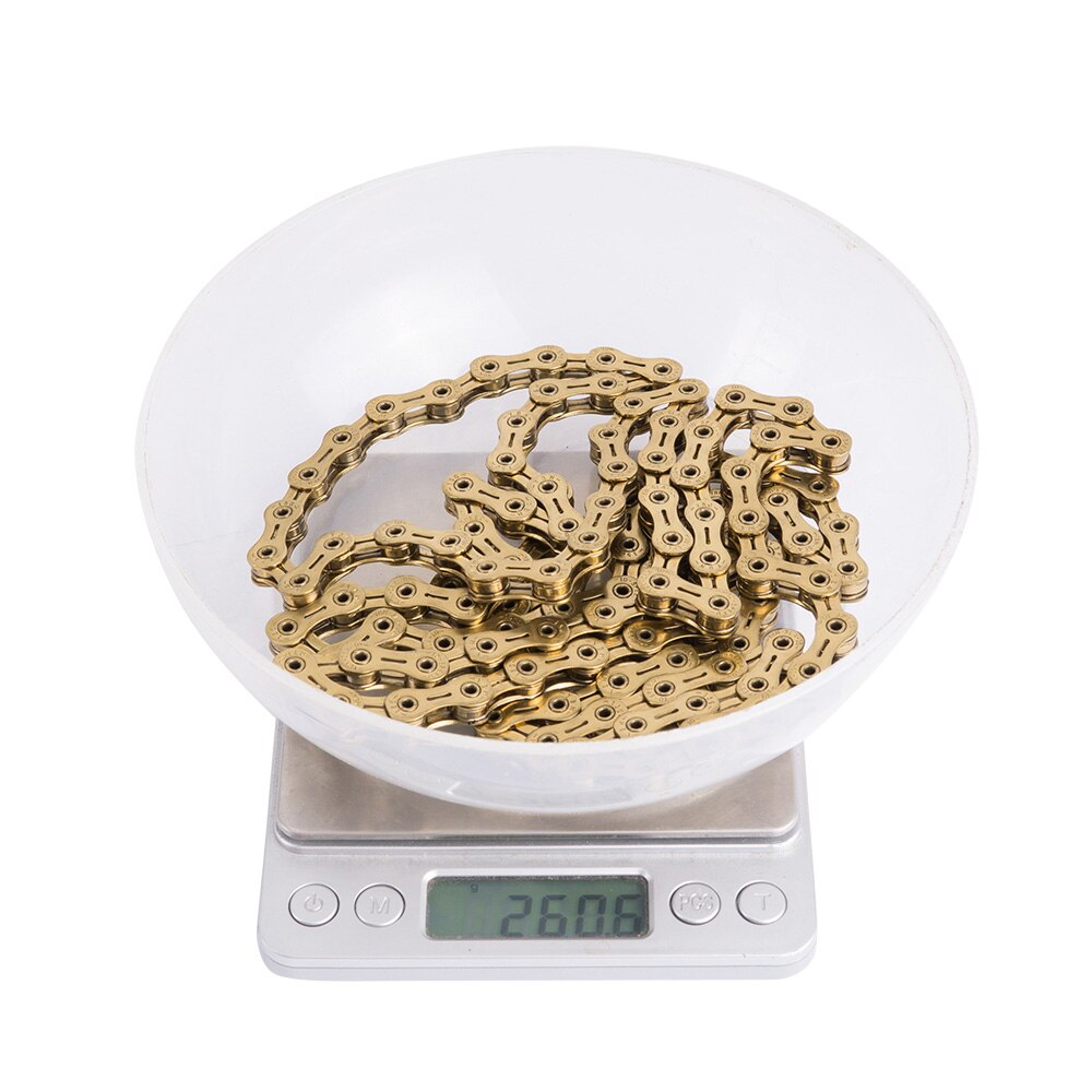 ZTTO 10s 10v Golden Bike Chain 10 Speed Bicycle Chains Hollow SL-R Gold 20s 30v SR SH HG System for MTB Mountain Road Bike
