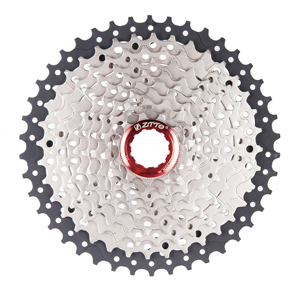 ZTTO 10 Speed 11-42T Cassette 10s Wide Ratio Bicycle Freewheel for MTB BikeSprockets and Rear Hanger Extension Bundle
