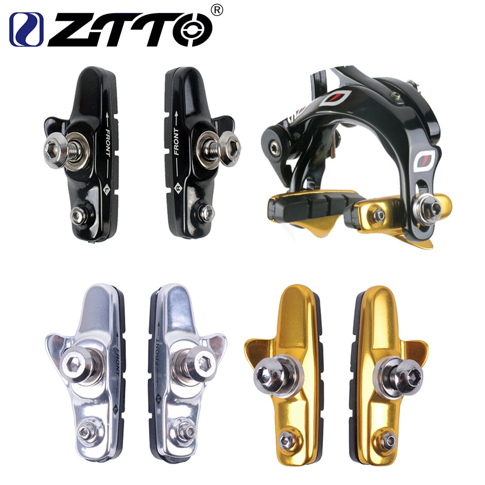 ZTTO Road Bike Brake Pads Rubber Brake Pad 1Pair Road Brake Block Braking Holder Shoes Cycle Brake Hoof Part Bicycle