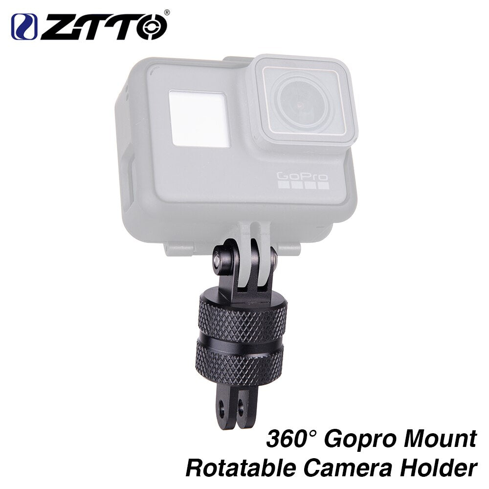 ZTTO Bicycle Parts MTB Road Bike Handlebar Rotatable Camera Mount Holder Adapter Bracket For Gopro For Xiaomi For Virb