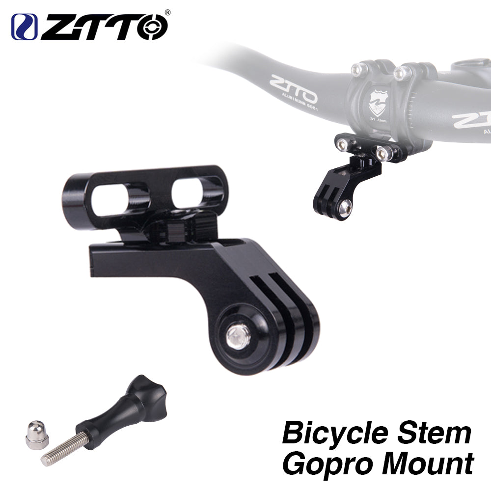 ZTTO High-Strength Bicycle Stem Gopro Mount Lightweight CNC Holder Universal adapter1pcs for XC AM MTB Mountain Road Bike