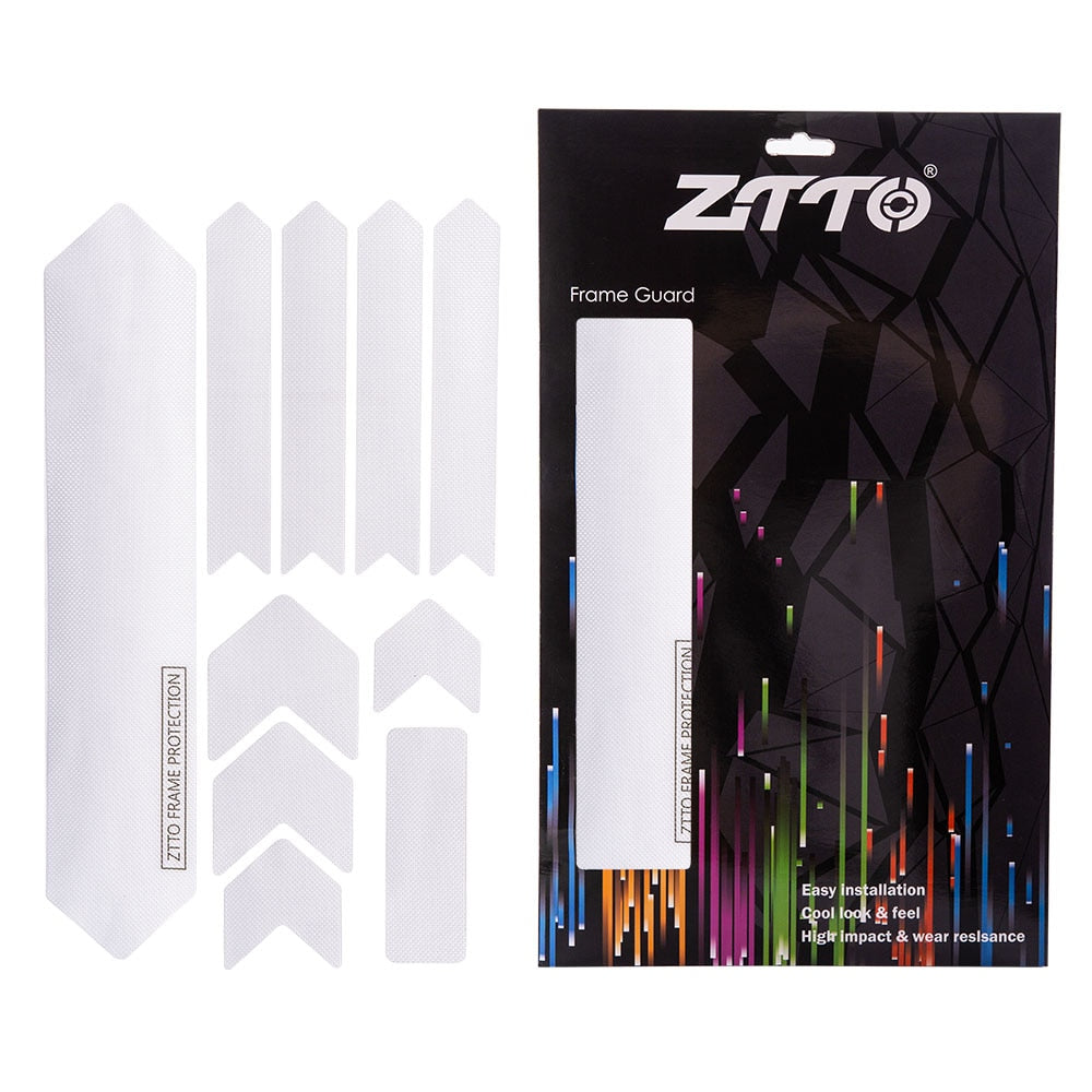 ZTTO Bicycle Frame Protector Stickers 3D Scratch-Resistant Sticker Best Glue Removeable For MTB Road Bike Push Guard Frame Cover