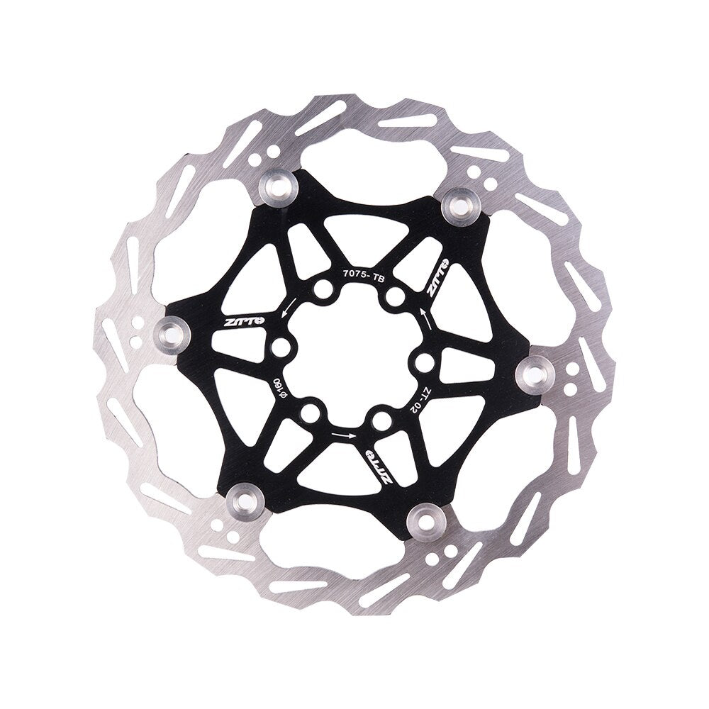 ZTTO Bicycle Disc Brake Floating Rotor 180mm 160mm Stainless Steel Brake Disc Compatible Metallic Pads For MTB XC Road Bike
