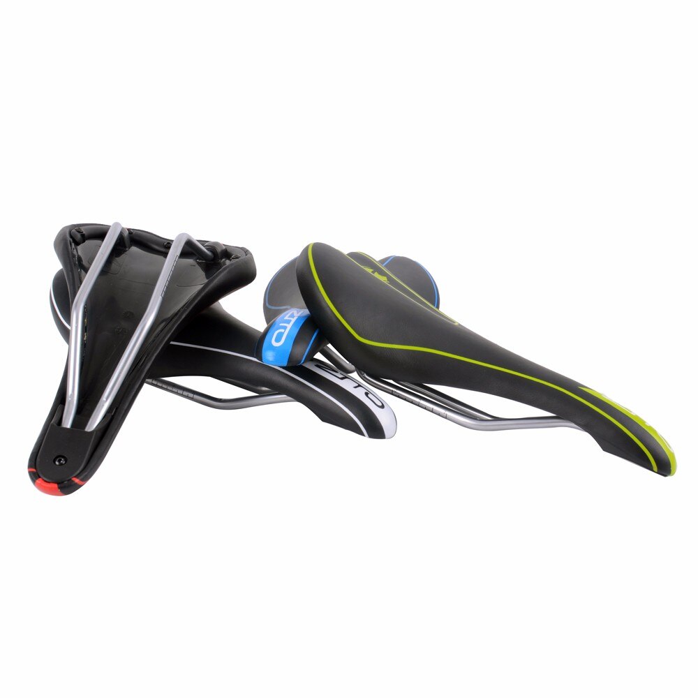 ZTTO Bicycle Parts MTB Bike Road Bicycle Pain-Relief CR-MO Rail Synthetic Leather Comfort Saddle Seat 4 Colors