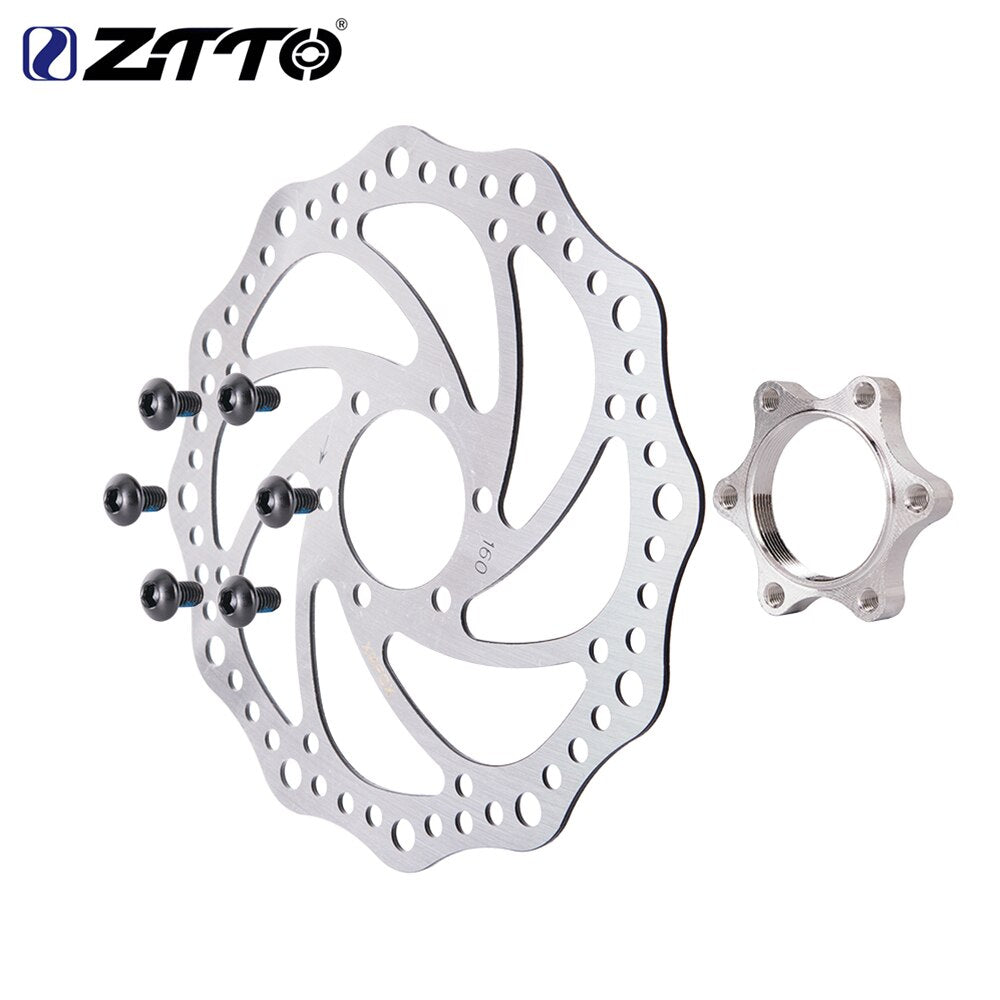 ZTTO Bicycle Parts MTB Bike Freewheel Threaded Hubs Disk Brake Rotor with 6Bolt Flange Adapter