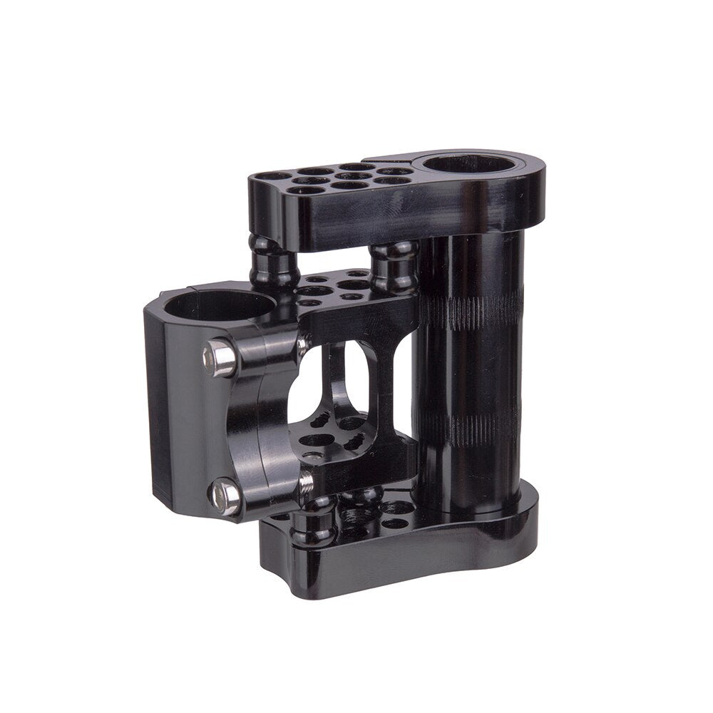 ZTTO 7075 Aluminum Alloy CNC Ultralight High-Strength Adjustable Folding Bike Double Stem fitting for Folding Bicycle 25.4mm