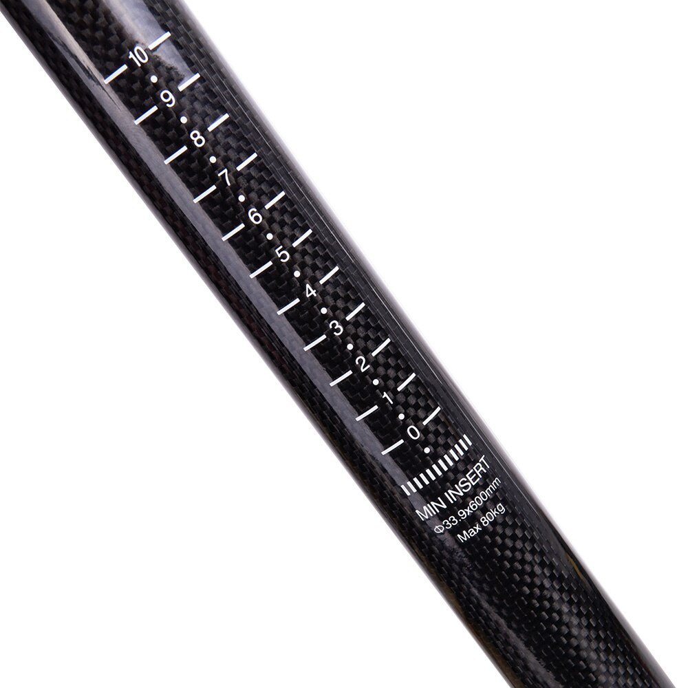 ZTTO Ultralight Bicycle SeatPost 33.9 600mm Folding Bike Seat Post Carbon Fiber 33.9mm Tube bike parts