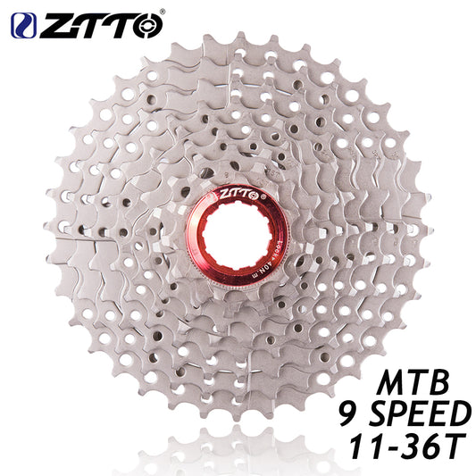 ZTTO Mountain Bike 9speed 11-36T Cassette Sprocket Compatible for Parts M370 M430 M4000 M590 M3000 MTB Bicycle Freewheel
