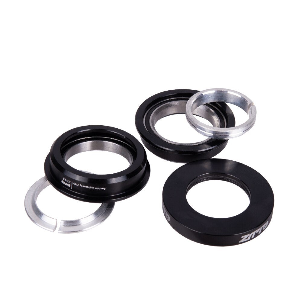ZTTO Folding Bike Headset F4444S ZS44 Headset 44mm Steering 1-1/8 28.6mm Straight Tube Mountain Bike Low Profile Semi-integrated