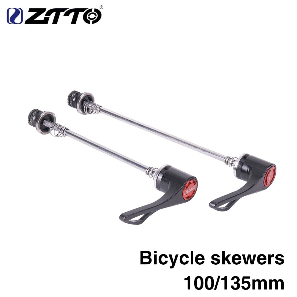 ZTTO Bicycle Parts MTB Road Bike Bicycle Screw Skewers 9MM 5MM Quick Release Skewer 100 135 Reliable Axle 1 Pair
