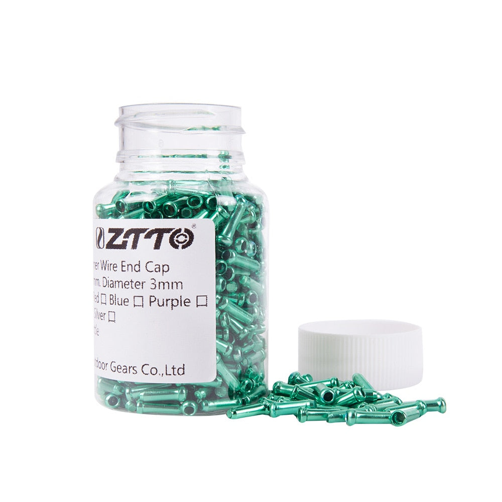 ZTTO Bicycle Shiter Wire End Caps Bike Inner Line Tips Brake Cable Shift Derailleur Crimps 500pcs wholesale